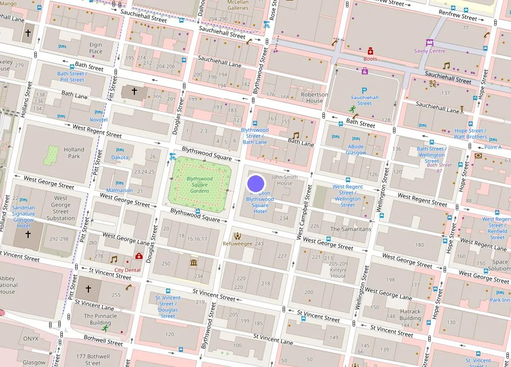 Map: Kimpton Blythswood Square Hotel & Spa by IHG